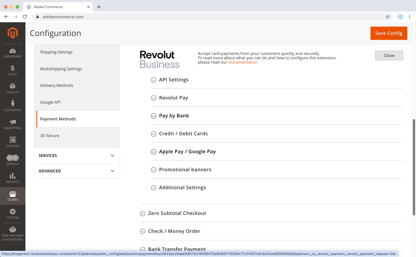 Adobe Commerce (Magento 2) - Settings