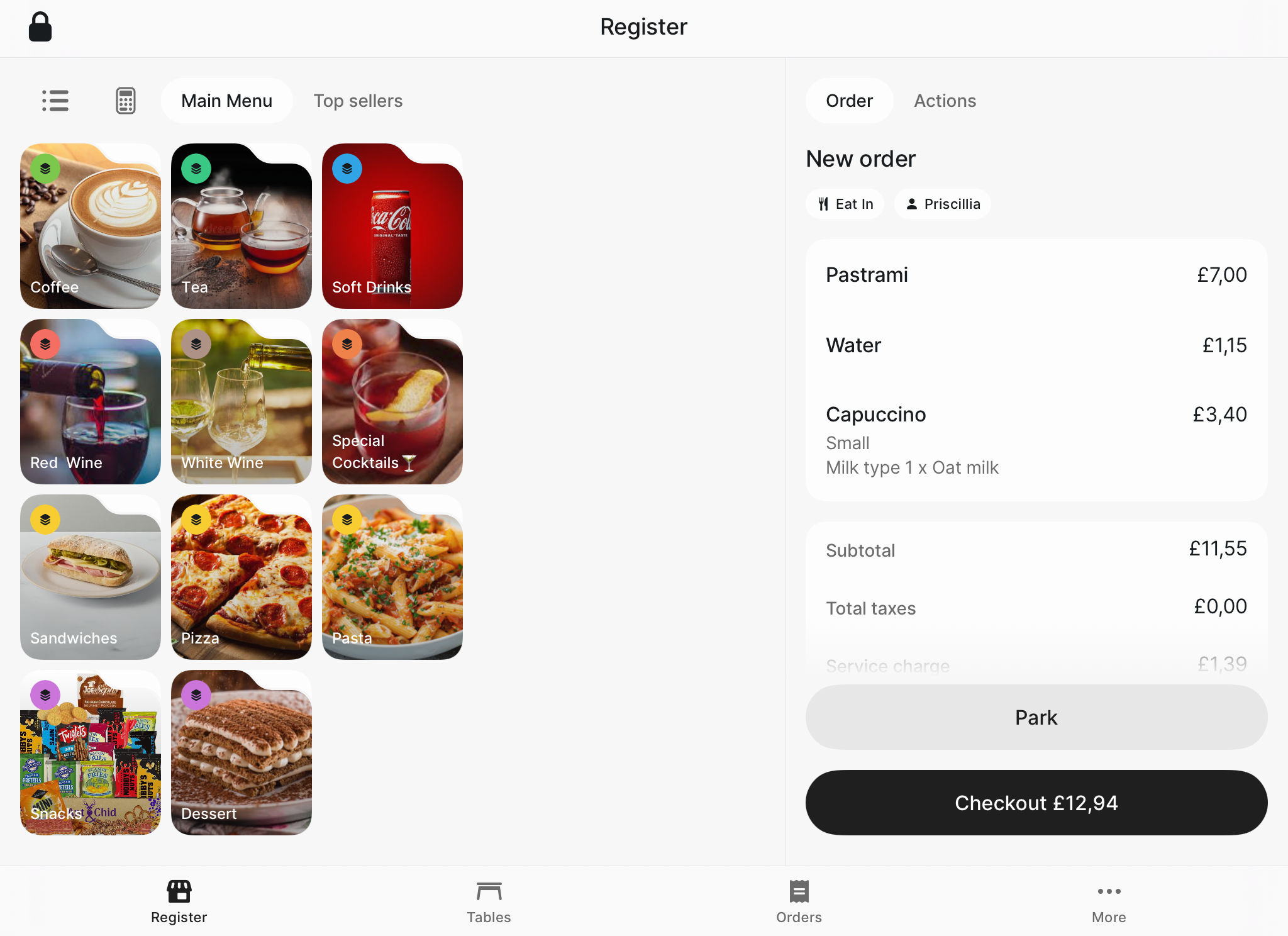 Revolut POS iPad: Register
