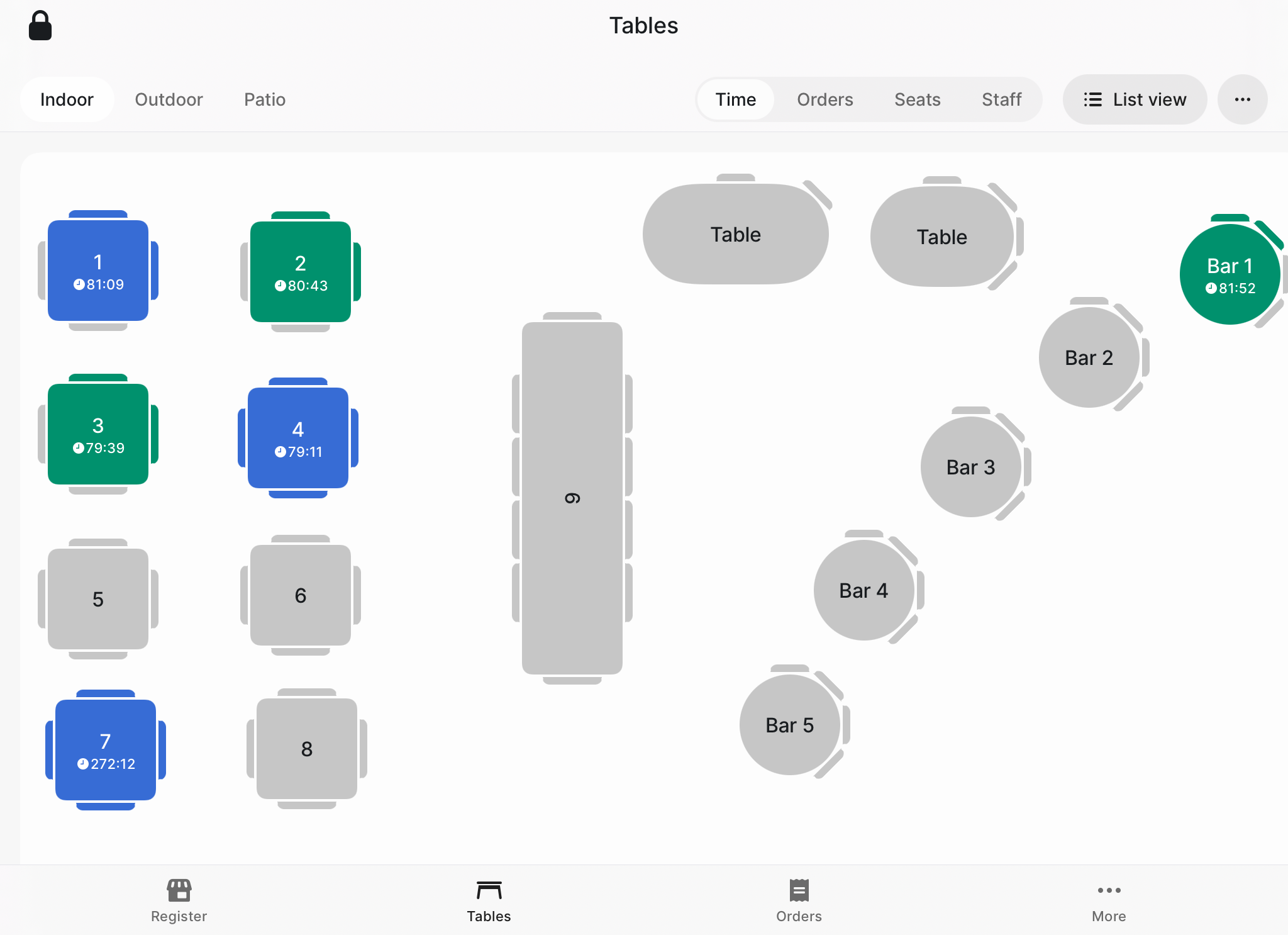 Revolut POS iPad: Table service