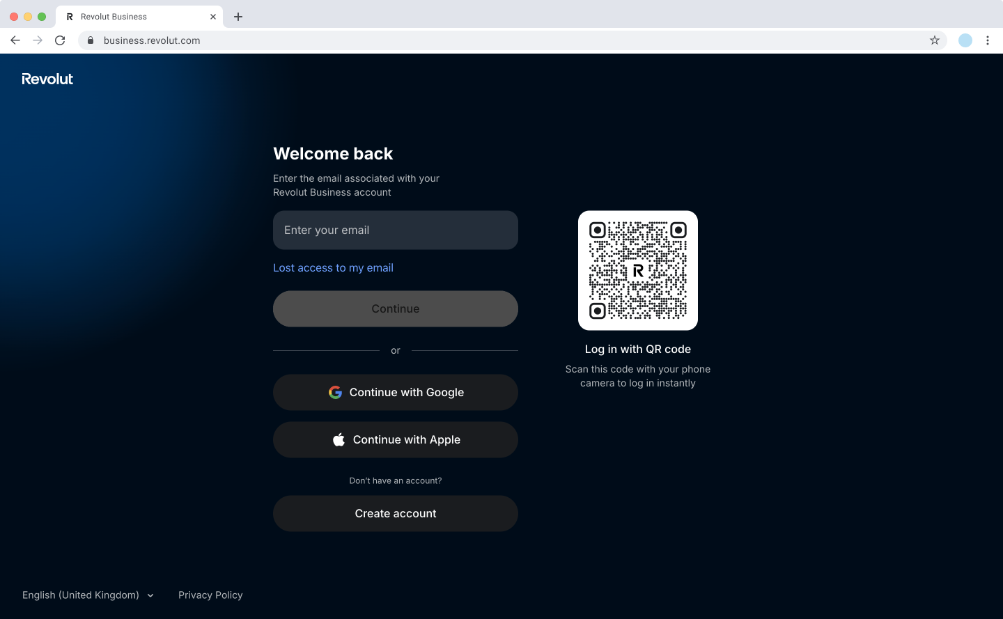 Revolut Business - Login