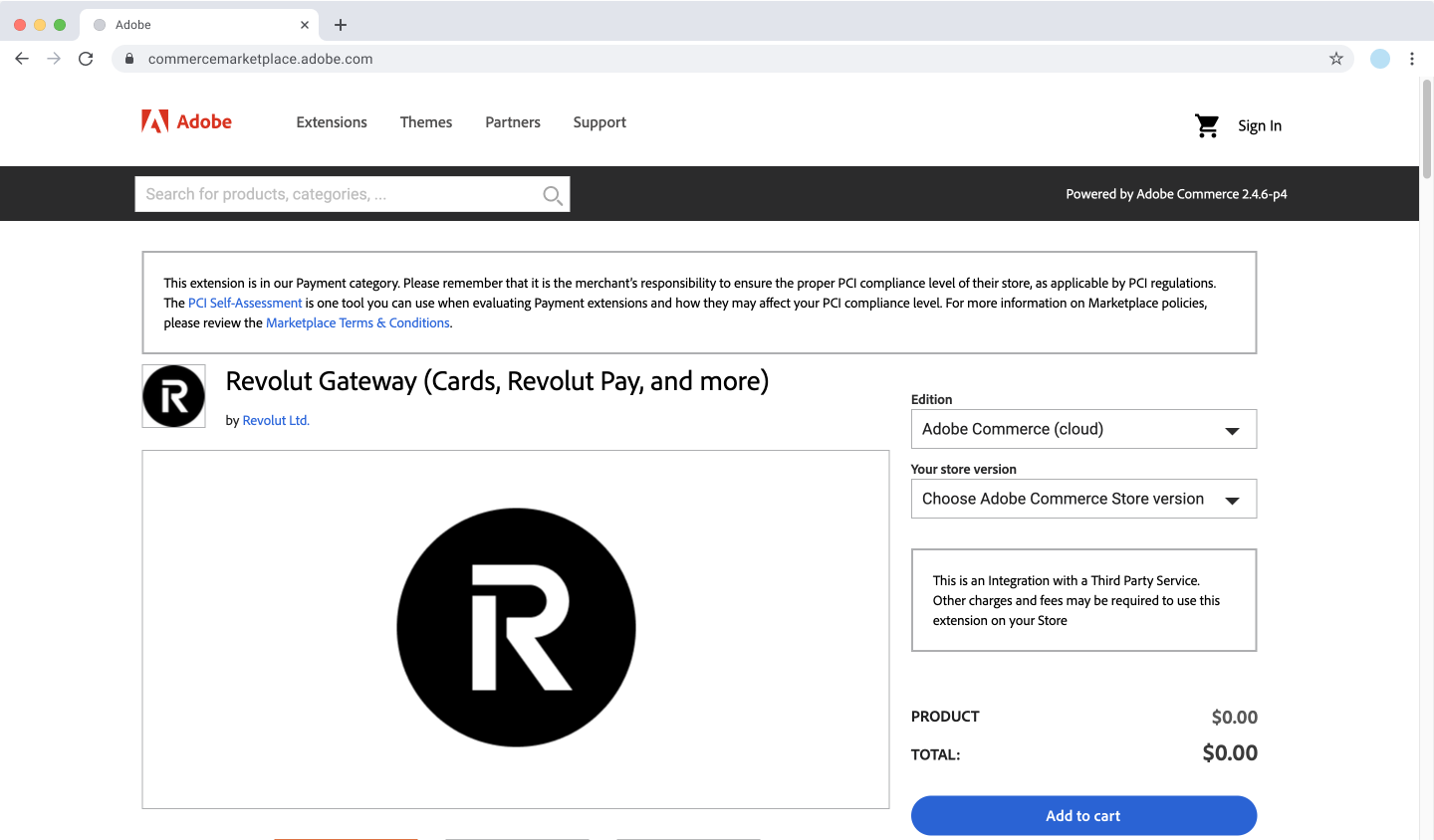 Adobe Commerce - Marketplace: Revolut Gateway